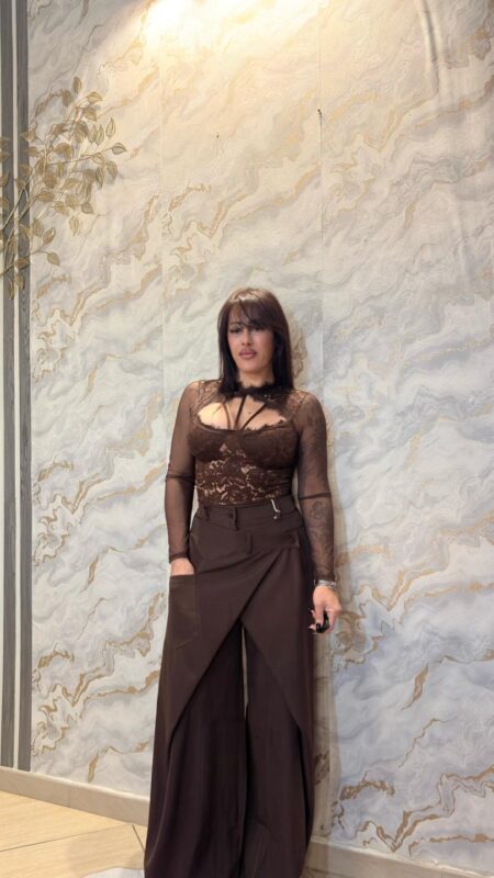 Pantalone Asimmetric Marrone