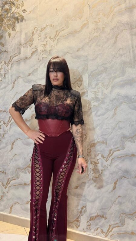 Pantalone Strings Bordeaux