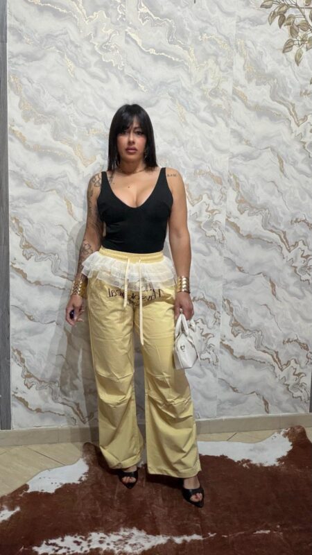 Pantalone chic Giallo