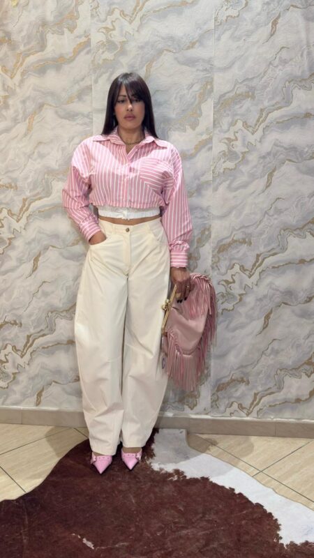 Pantalone Glamour Panna