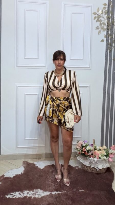 Coordinato Jungle Glam Marrone