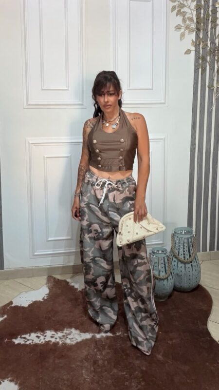 Pantalone Army Chic Marrone