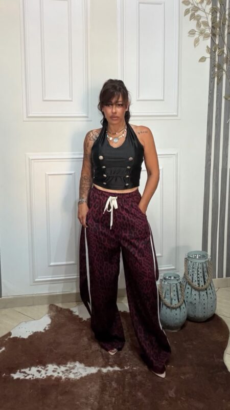 Pantalone Army Chic Bordeaux