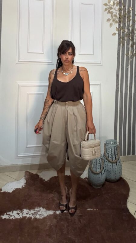 Pantalone Cocoon Beige By J. W.