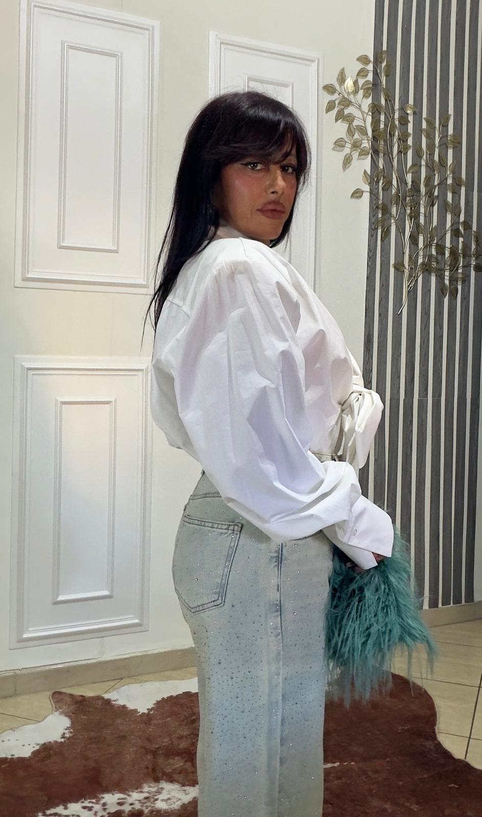 Camicia Fiocco Bianca - immagine 2