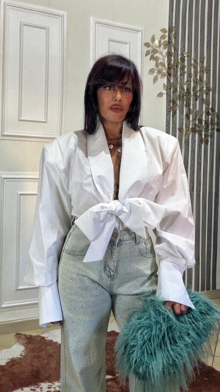Camicia Fiocco Bianca
