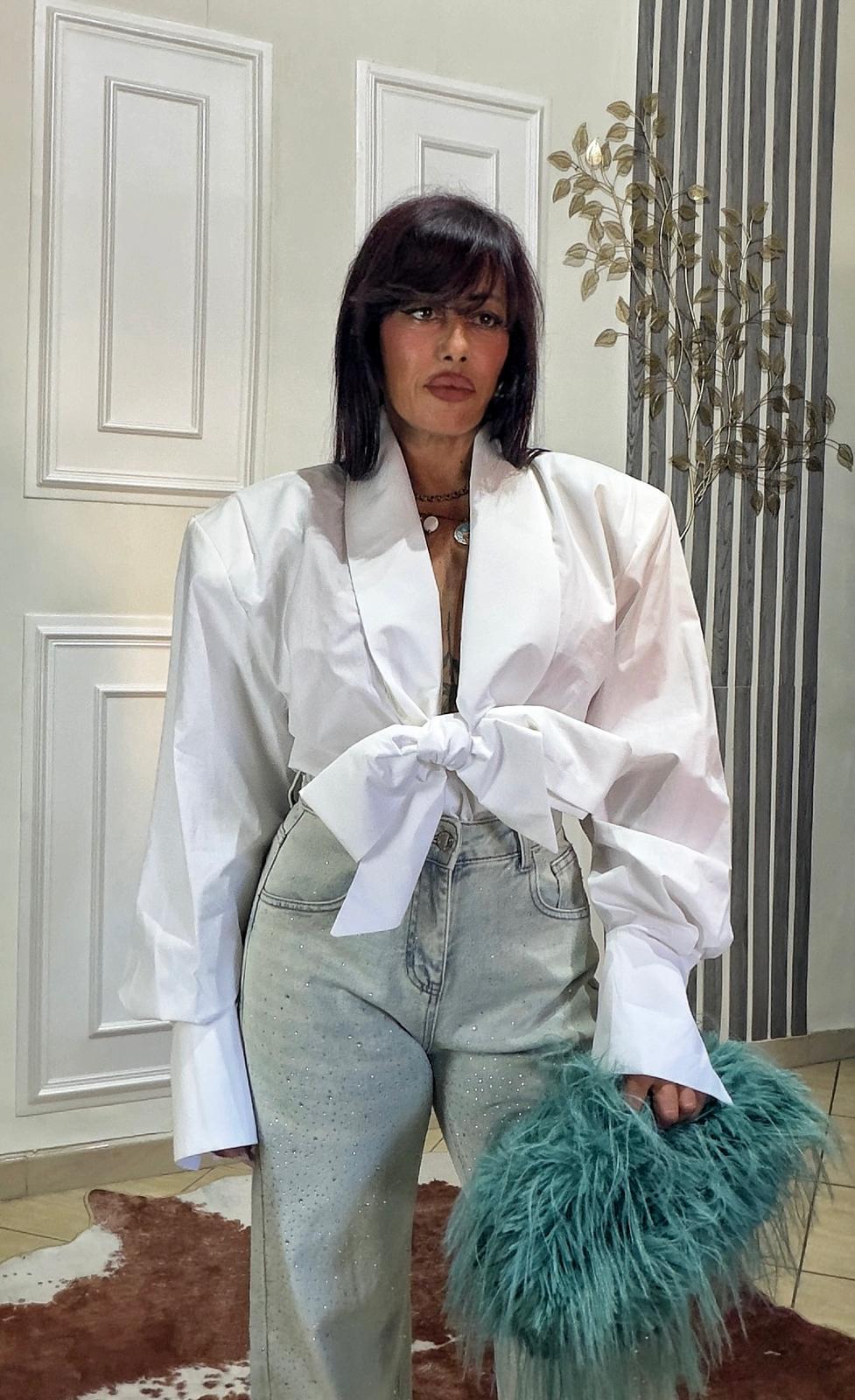 Camicia Fiocco Bianca