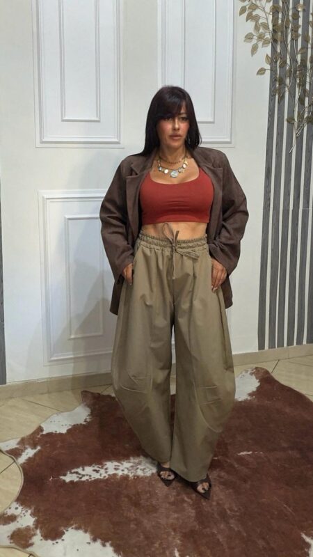 Pantalone Balloon Nocciola