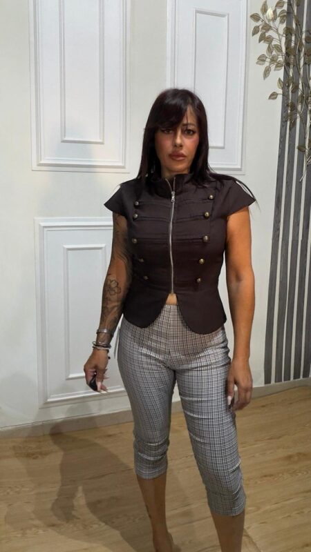 Gilet Lysia Marrone