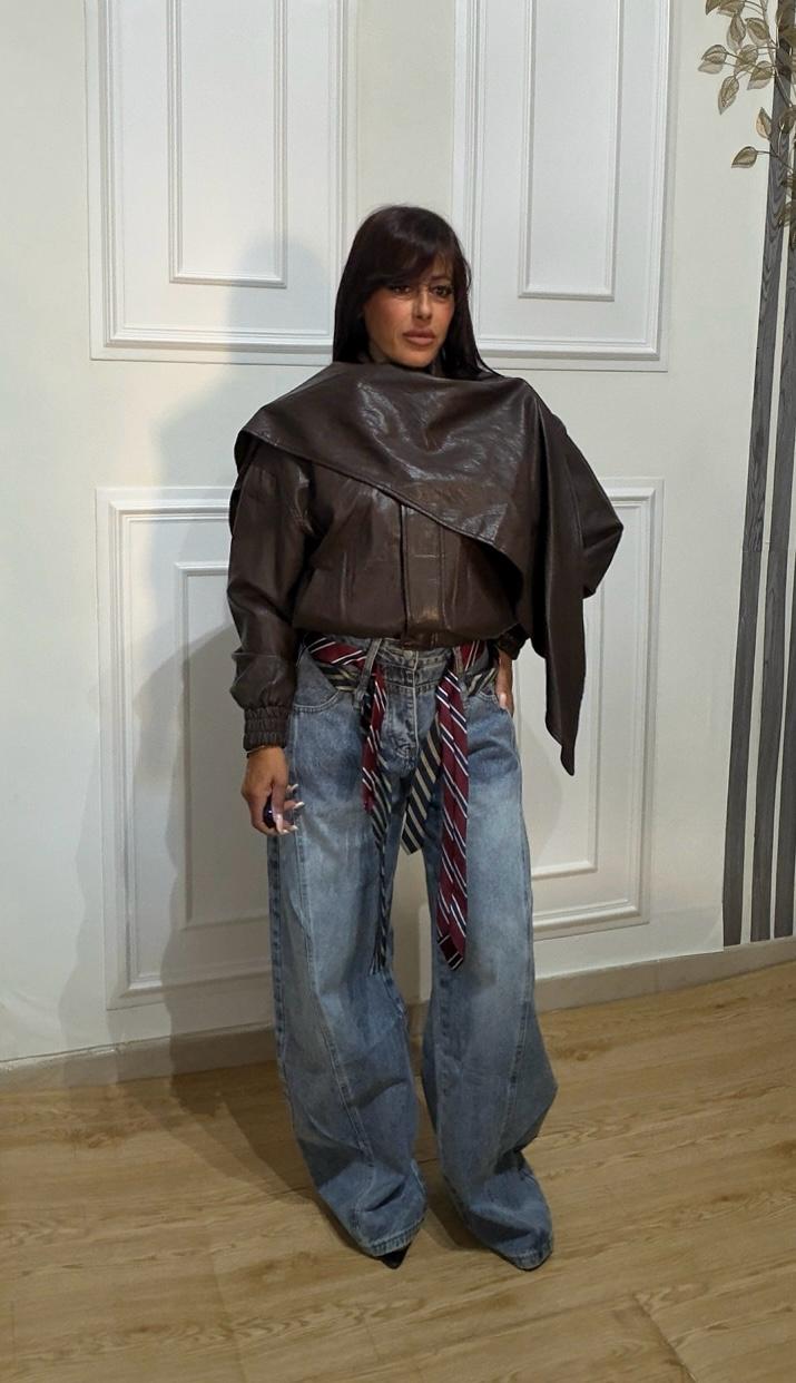 Giubbotto Trendy Marrone - immagine 2