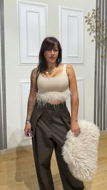 Top Plumè Beige