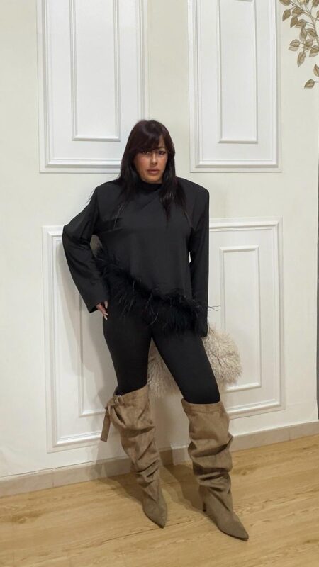 Maglia Plume Chic Nera