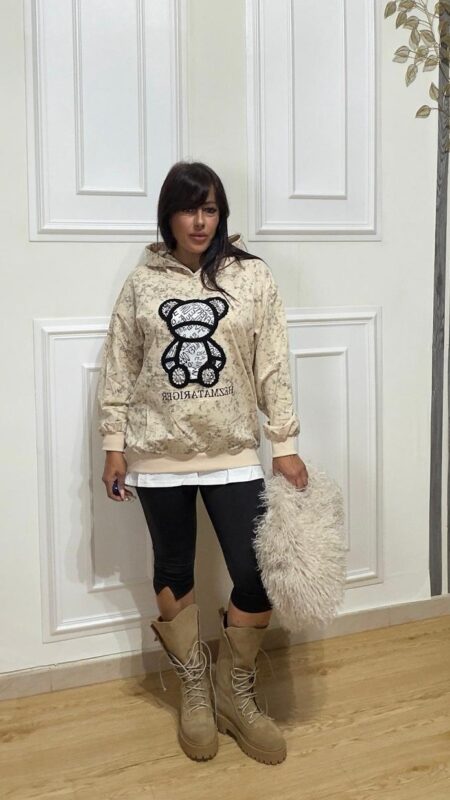 Felpa Teddy Beige